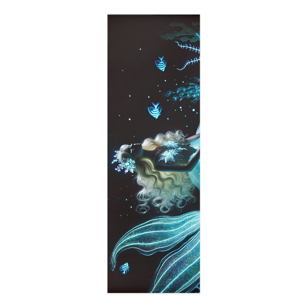 Futuristic Cyber Mermaid Foam Yoga Mat 24” x 72” Printify Home Decor - Tracy McCrackin Photography