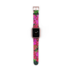 Vibrant Floral Band Watch Band 38 - 41 mm / Rose Gold Matte Printify Accessories - Tracy McCrackin Photography