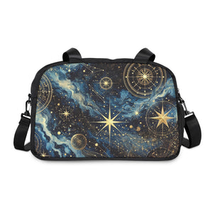 Spaced Out Constellation Fitness Handbag 12.4" x 13.3" / Black Printify Bags - Tracy McCrackin Photography