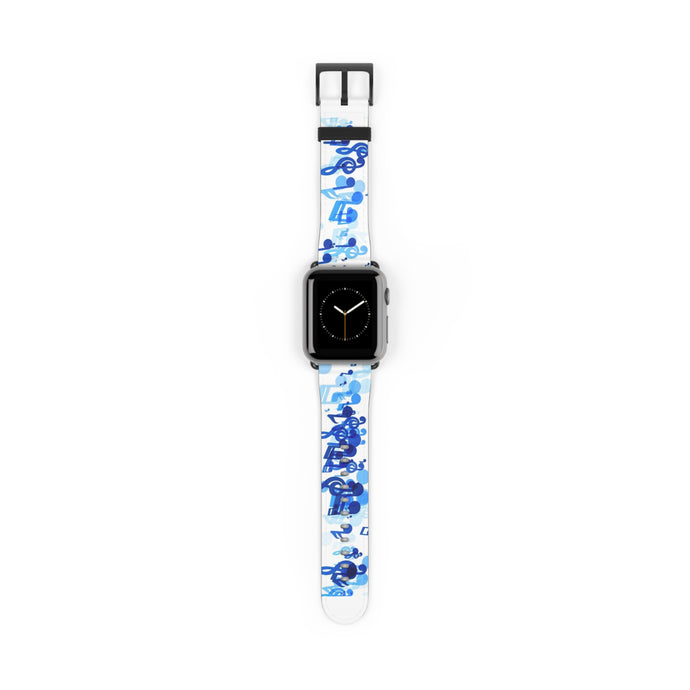 Fun Musical Notes Watch Band 38 - 41 mm / Black Matte Printify Accessories - Tracy McCrackin Photography