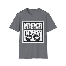 Load image into Gallery viewer, Rock Music Made Me Crazy Unisex Softstyle T-Shirt Printify T-Shirt - Tracy McCrackin Photography