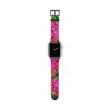 Load image into Gallery viewer, Vibrant Floral Band Watch Band 42 - 45 mm / Black Matte Printify Accessories - Tracy McCrackin Photography