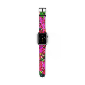 Vibrant Floral Band Watch Band 42 - 45 mm / Black Matte Printify Accessories - Tracy McCrackin Photography