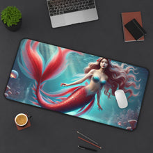 Load image into Gallery viewer, Tropical Goddess: Vibrant Mermaid Computer Pad Printify Home Decor - Tracy McCrackin Photography