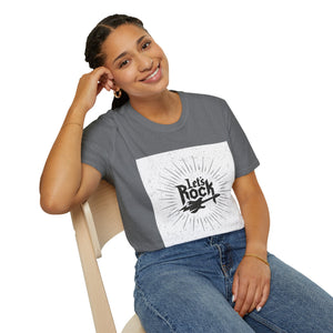 Let's Just Rock Unisex Softstyle T-Shirt S / Graphite Heather Printify T-Shirt - Tracy McCrackin Photography