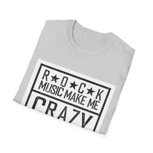 Load image into Gallery viewer, Rock Music Made Me Crazy Unisex Softstyle T-Shirt Printify T-Shirt - Tracy McCrackin Photography