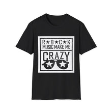 Load image into Gallery viewer, Rock Music Made Me Crazy Unisex Softstyle T-Shirt Printify T-Shirt - Tracy McCrackin Photography