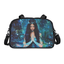 Load image into Gallery viewer, Yoga Fairy Princess Fitness Handbag 12.4&quot; x 13.3&quot; / Black Printify Bags - Tracy McCrackin Photography