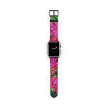 Load image into Gallery viewer, Vibrant Floral Band Watch Band 38 - 41 mm / Black Matte Printify Accessories - Tracy McCrackin Photography