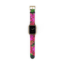 Load image into Gallery viewer, Vibrant Floral Band Watch Band 38 - 41 mm / Gold Matte Printify Accessories - Tracy McCrackin Photography