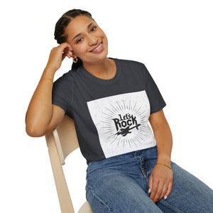 Let's Just Rock Unisex Softstyle T-Shirt XS / Dark Heather Grey Printify T-Shirt - Tracy McCrackin Photography