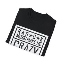 Load image into Gallery viewer, Rock Music Made Me Crazy Unisex Softstyle T-Shirt Printify T-Shirt - Tracy McCrackin Photography