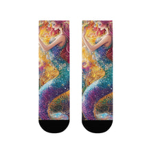 Load image into Gallery viewer, Rainbow Mermaid Dreams: Vibrant Fantasy Socks Printify All Over Prints - Tracy McCrackin Photography