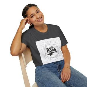 Let's Just Rock Unisex Softstyle T-Shirt XS / Dark Heather Printify T-Shirt - Tracy McCrackin Photography