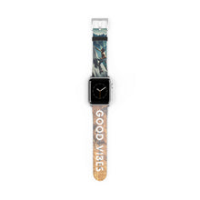 Load image into Gallery viewer, Men&#39;s Good Vibes Rock Climbing Watch Band 38 - 41 mm / Silver Matte Printify Accessories - Tracy McCrackin Photography