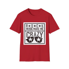 Load image into Gallery viewer, Rock Music Made Me Crazy Unisex Softstyle T-Shirt Printify T-Shirt - Tracy McCrackin Photography