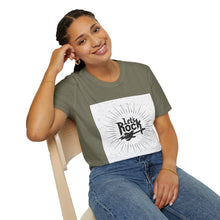 Load image into Gallery viewer, Let&#39;s Just Rock Unisex Softstyle T-Shirt S / Heather Military Green Printify T-Shirt - Tracy McCrackin Photography