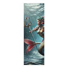 Load image into Gallery viewer, Warrior Mermaid Foam Yoga Mat 24” x 72” Printify Home Decor - Tracy McCrackin Photography