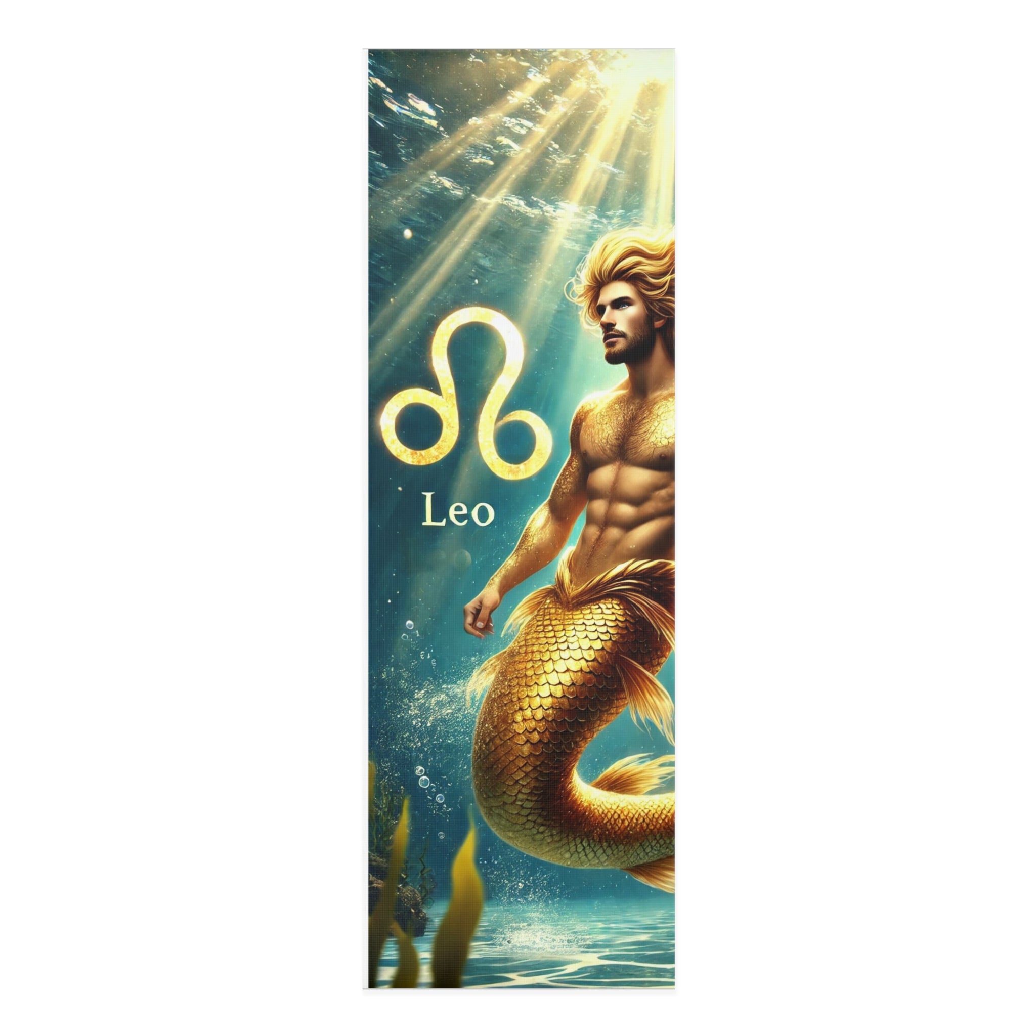 The Majestic King of the Seas: Leo Merman Yoga Mat 24” x 72” Printify Home Decor - Tracy McCrackin Photography