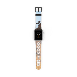 Good Vibes Rock Climbing Watch Band 38 - 41 mm / Black Matte Printify Accessories - Tracy McCrackin Photography