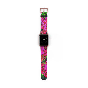 Vibrant Floral Band Watch Band 42 - 45 mm / Rose Gold Matte Printify Accessories - Tracy McCrackin Photography