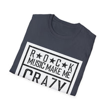 Load image into Gallery viewer, Rock Music Made Me Crazy Unisex Softstyle T-Shirt Printify T-Shirt - Tracy McCrackin Photography