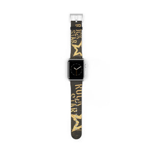 Rock Star Gold/Black Watch Band 42 - 45 mm / Silver Matte Printify Accessories - Tracy McCrackin Photography