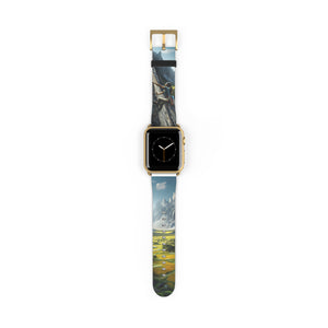 It's Time To Go ClimbnVibes Rock Climbing Watch Band 38 - 41 mm / Gold Matte Printify Accessories - Tracy McCrackin Photography