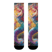 Load image into Gallery viewer, Rainbow Mermaid Dreams: Vibrant Fantasy Socks Printify All Over Prints - Tracy McCrackin Photography