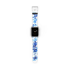 Fun Musical Notes Watch Band 38 - 41 mm / Silver Matte Printify Accessories - Tracy McCrackin Photography