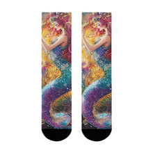 Load image into Gallery viewer, Rainbow Mermaid Dreams: Vibrant Fantasy Socks Printify All Over Prints - Tracy McCrackin Photography