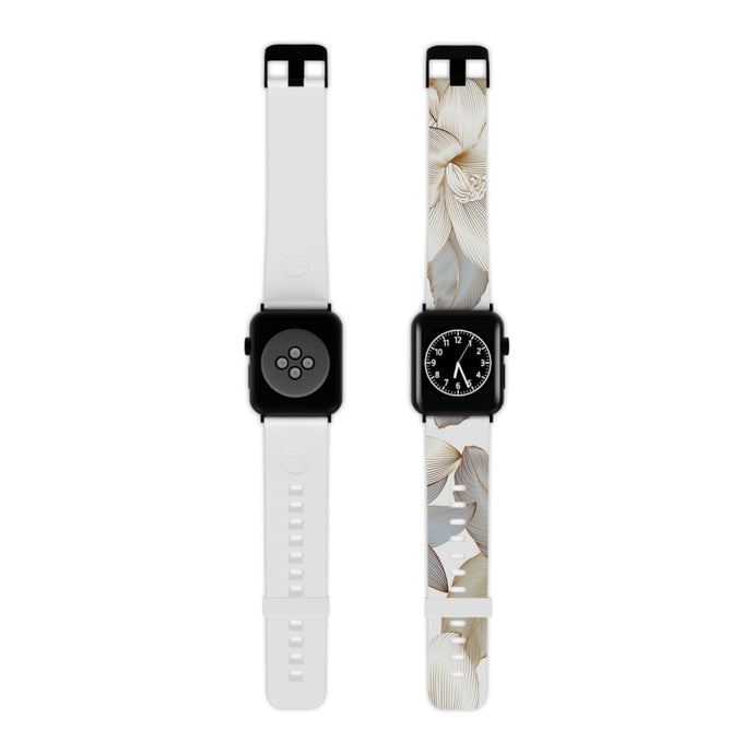 Floral Delight Watch Band for Apple Watch 7.5'' × 0.75'' / 42 - 44 mm / Black Printify Accessories - Tracy McCrackin Photography