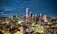 Load image into Gallery viewer, Dallas Jewel: A City of Diamond Lights and Ruby Skies Gallery Wrap / Colored / 11 x 14 Tracy McCrackin Photography All Over Prints - Tracy McCrackin Photography