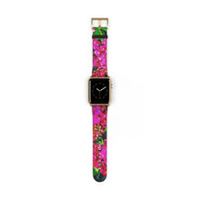 Load image into Gallery viewer, Vibrant Floral Band Watch Band 42 - 45 mm / Gold Matte Printify Accessories - Tracy McCrackin Photography