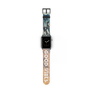 Men's Good Vibes Rock Climbing Watch Band 42 - 45 mm / Black Matte Printify Accessories - Tracy McCrackin Photography