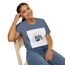 Load image into Gallery viewer, Let&#39;s Just Rock Unisex Softstyle T-Shirt S / Heather Indigo Printify T-Shirt - Tracy McCrackin Photography