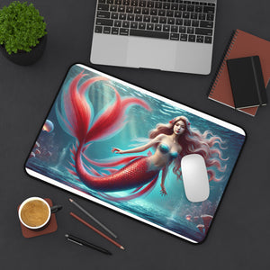 Tropical Goddess: Vibrant Mermaid Computer Pad Printify Home Decor - Tracy McCrackin Photography