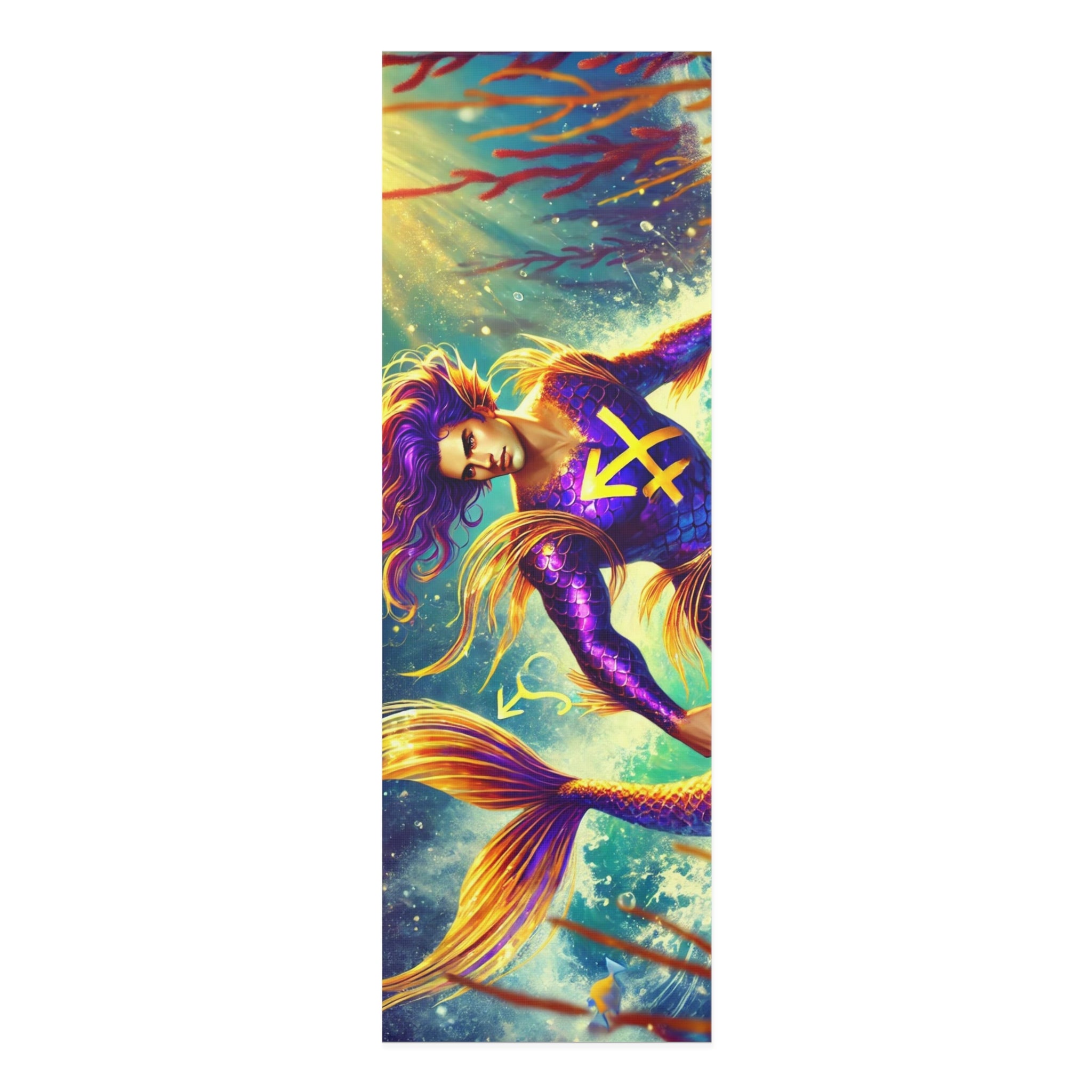 Adventurous Spirit: The Sagittarius Merman Yoga Mat 24” x 72” Printify Home Decor - Tracy McCrackin Photography