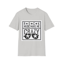 Load image into Gallery viewer, Rock Music Made Me Crazy Unisex Softstyle T-Shirt Printify T-Shirt - Tracy McCrackin Photography