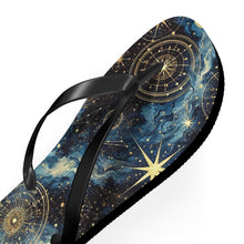 Load image into Gallery viewer, Constellation Dreams: Celestial Comfort Flip-Flops Printify Shoes - Tracy McCrackin Photography