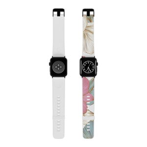 Pastel Florals Watch Band for Apple Watch 8'' × 0.75'' / 38 - 40 mm / Black Printify Accessories - Tracy McCrackin Photography