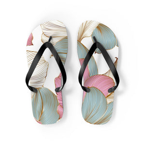 Elegant floral Flip Flops M / Black sole Printify Shoes - Tracy McCrackin Photography