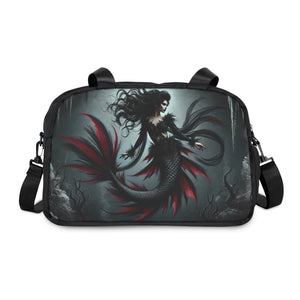 Gothic Seawitch Fitness Handbag 12.4" x 13.3" / Black Printify Bags - Tracy McCrackin Photography