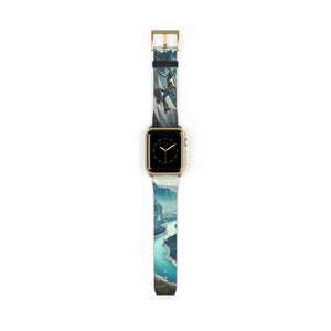 Make Time For Your Dreams Good Vibes Rock Climbing Watch Band 38 - 41 mm / Gold Matte Printify Accessories - Tracy McCrackin Photography