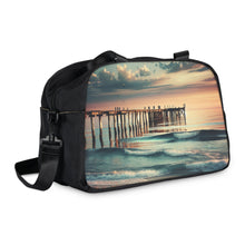 Load image into Gallery viewer, Fitness Handbag - Ocean Waves Sunset Beach Pier Printify Bags - Tracy McCrackin Photography