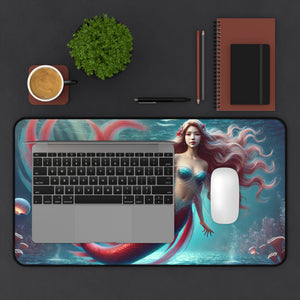 Tropical Goddess: Vibrant Mermaid Computer Pad Printify Home Decor - Tracy McCrackin Photography