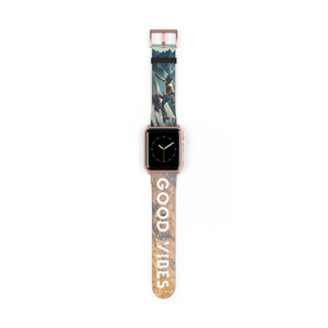 Men's Good Vibes Rock Climbing Watch Band 42 - 45 mm / Rose Gold Matte Printify Accessories - Tracy McCrackin Photography