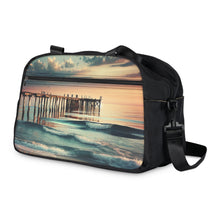 Load image into Gallery viewer, Fitness Handbag - Ocean Waves Sunset Beach Pier Printify Bags - Tracy McCrackin Photography