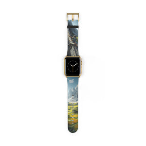 It's Time To Go ClimbnVibes Rock Climbing Watch Band 42 - 45 mm / Gold Matte Printify Accessories - Tracy McCrackin Photography