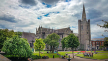 Load image into Gallery viewer, Tranquil Haven: St. Patrick&#39;s Cathedral Courtyard Tracy McCrackin Photography Wall art - Tracy McCrackin Photography